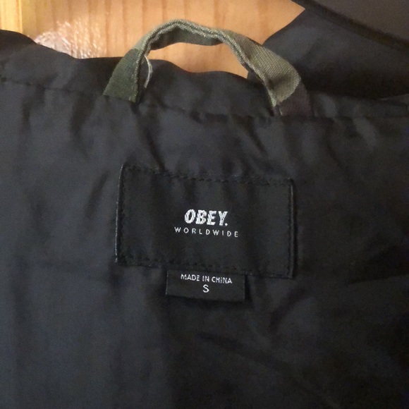 Obey camo jacket. Worn once - Picture 4 of 8